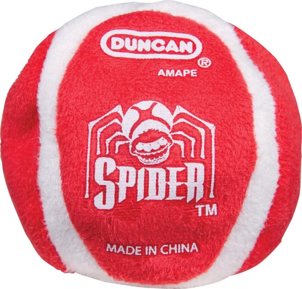 🔥Duncan Footbag Hacky Sack Spider 6-Panel Red/White BNWT🔥